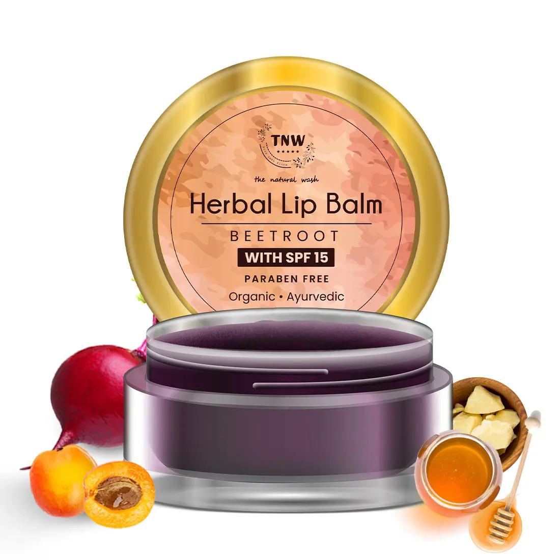 TNW - The Natural Wash Beetroot Lip Balm For Soft And Subtle Lips (5 g)