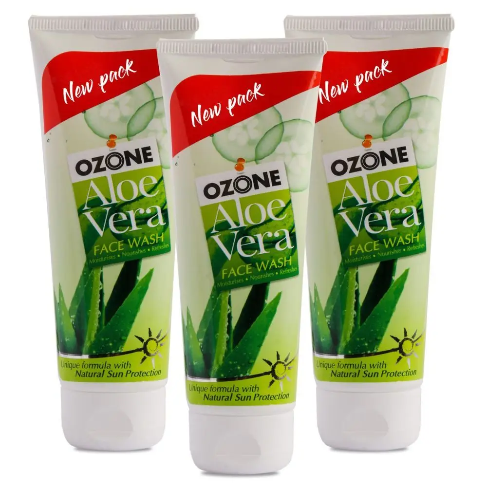 Ozone Aloe Vera Face Wash 100 G - Pack of 3