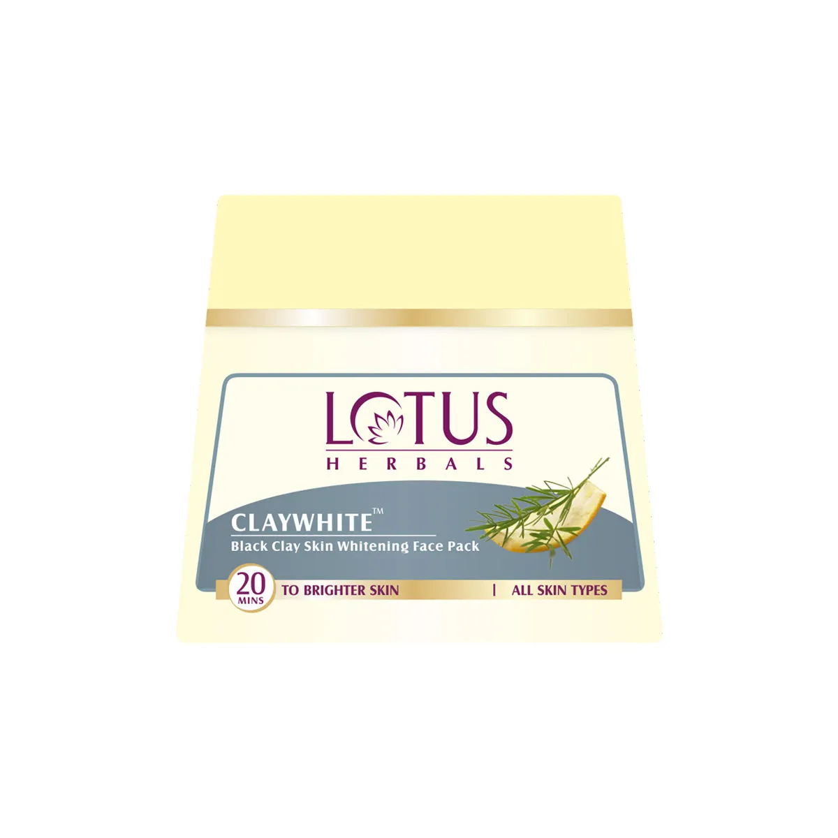 Lotus Herbals Claywhite Black Clay Skin Whitening Face Pack