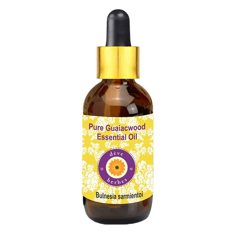 Deve Herbes Pure Guaiacwood Essential Oil Bulnesia Sarmientoi 100% Therapeutic Steam Distilled