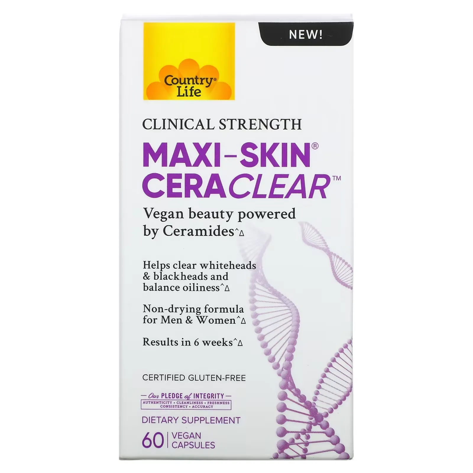 Maxi-Skin Cera Clear, 60 Vegan Capsules