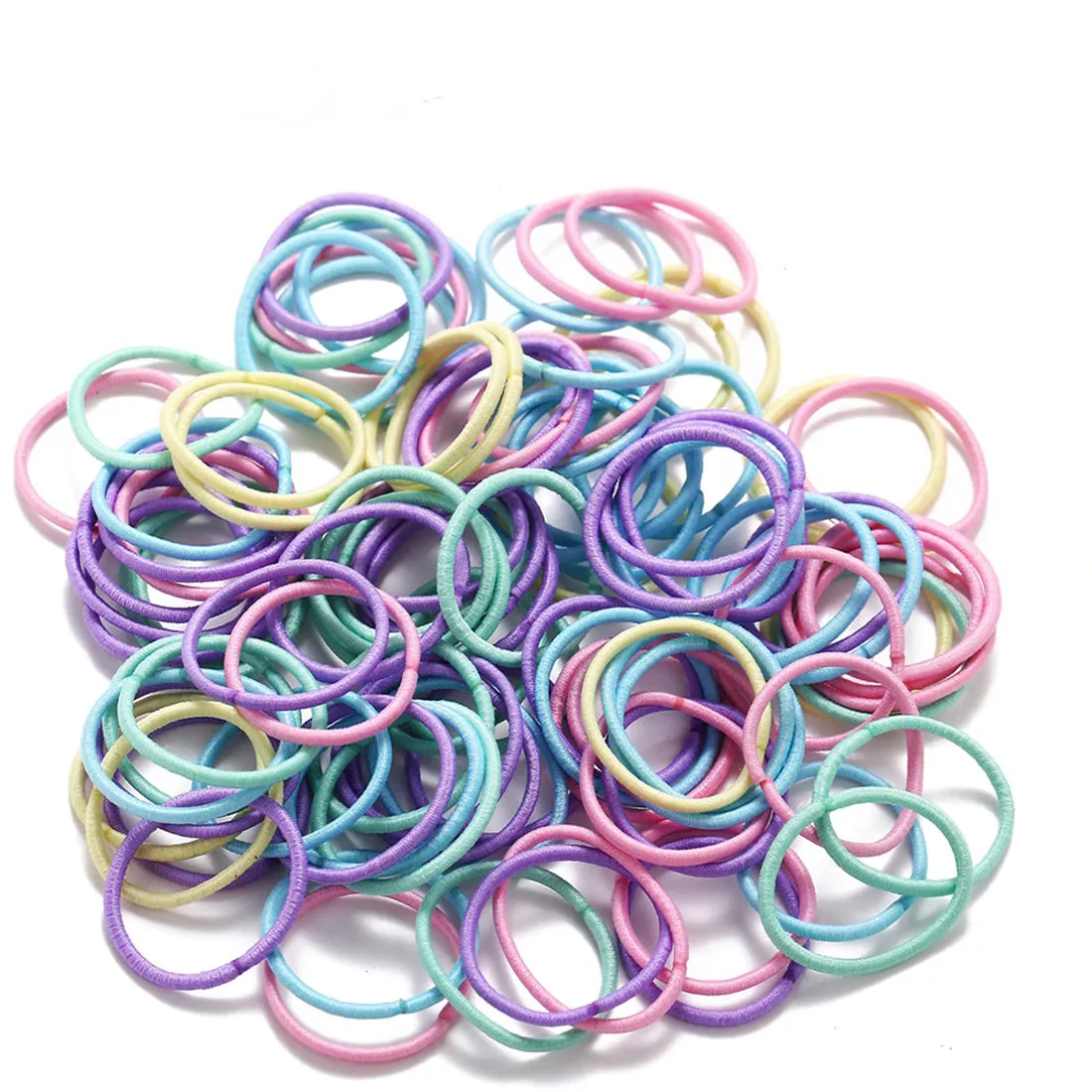 Jewels Galaxy Jewellery Multi-Coloured Hair Bands (Pack Of 100)