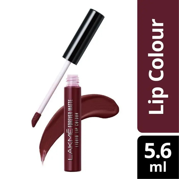 Lakme Forever Matte Liquid Lip Colour - Wine Touch (5.6 ml)