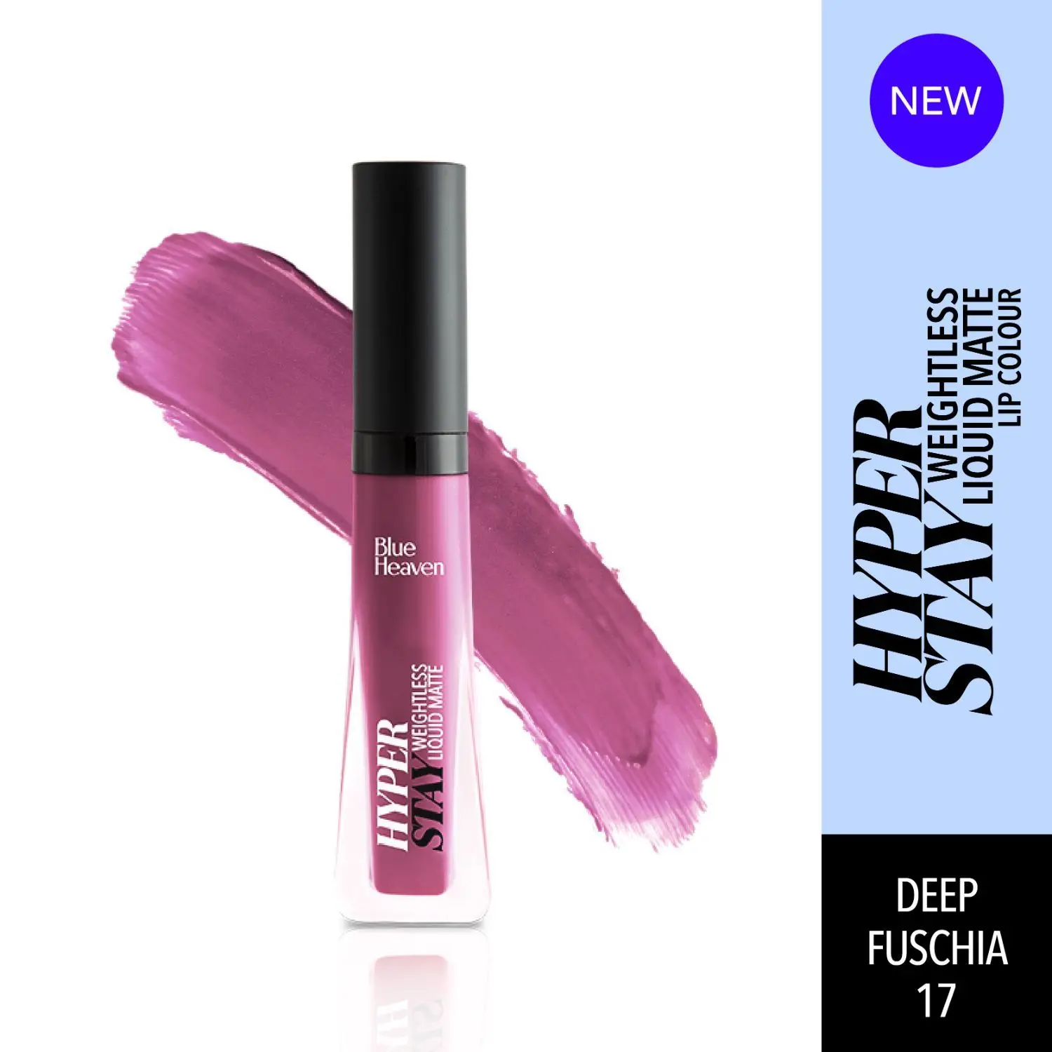 Blue Heaven Hyperstay Weightless Liquid Matte Lipcolor, Deep Fuschia -17, 6ml