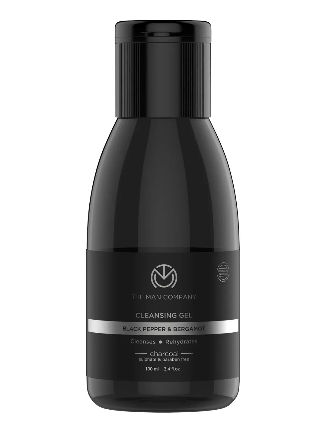 The Man Company Charcoal Cleansing Gel With Bergamot & Black Pepper