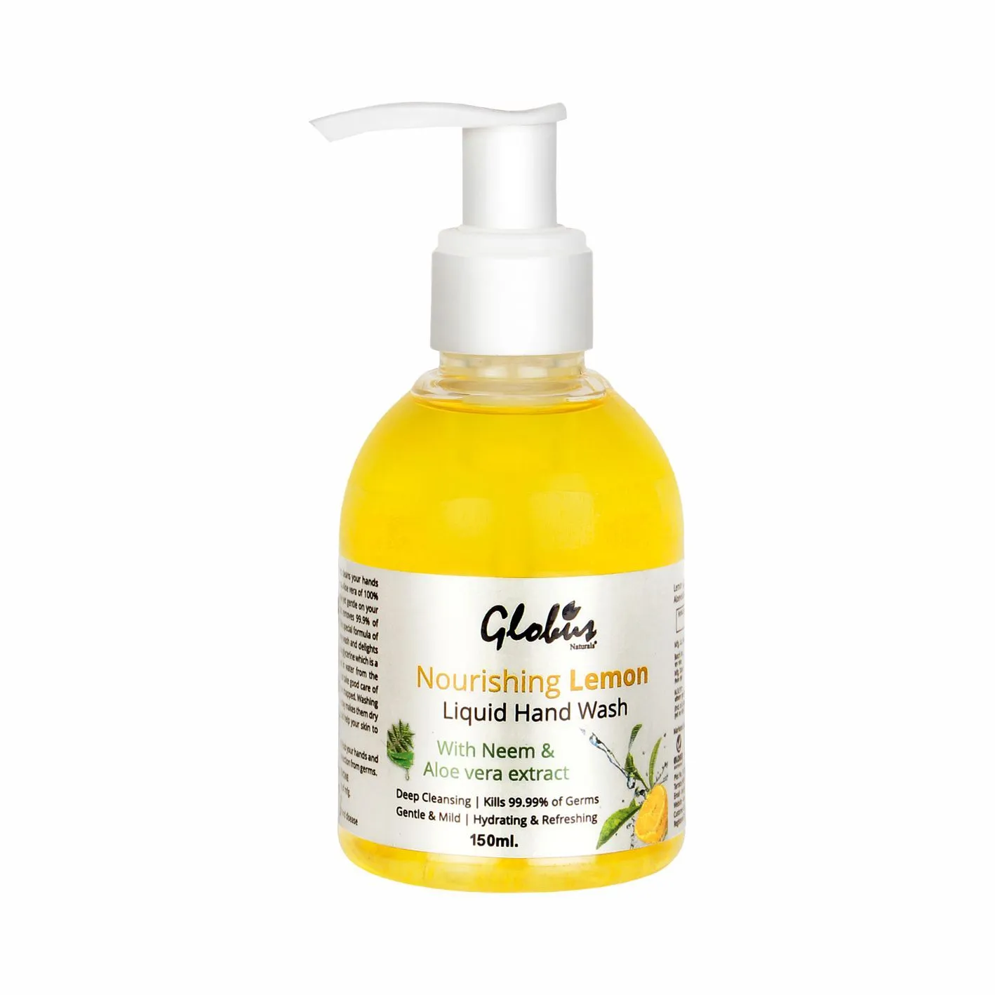 Globus Naturals Hydrating & Refreshing Lemon Liquid Hand Wash