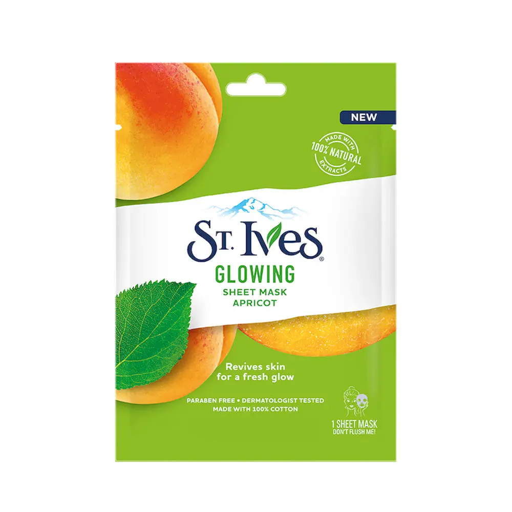 St. Ives Glowing Apricot Sheet Mask 1 nos