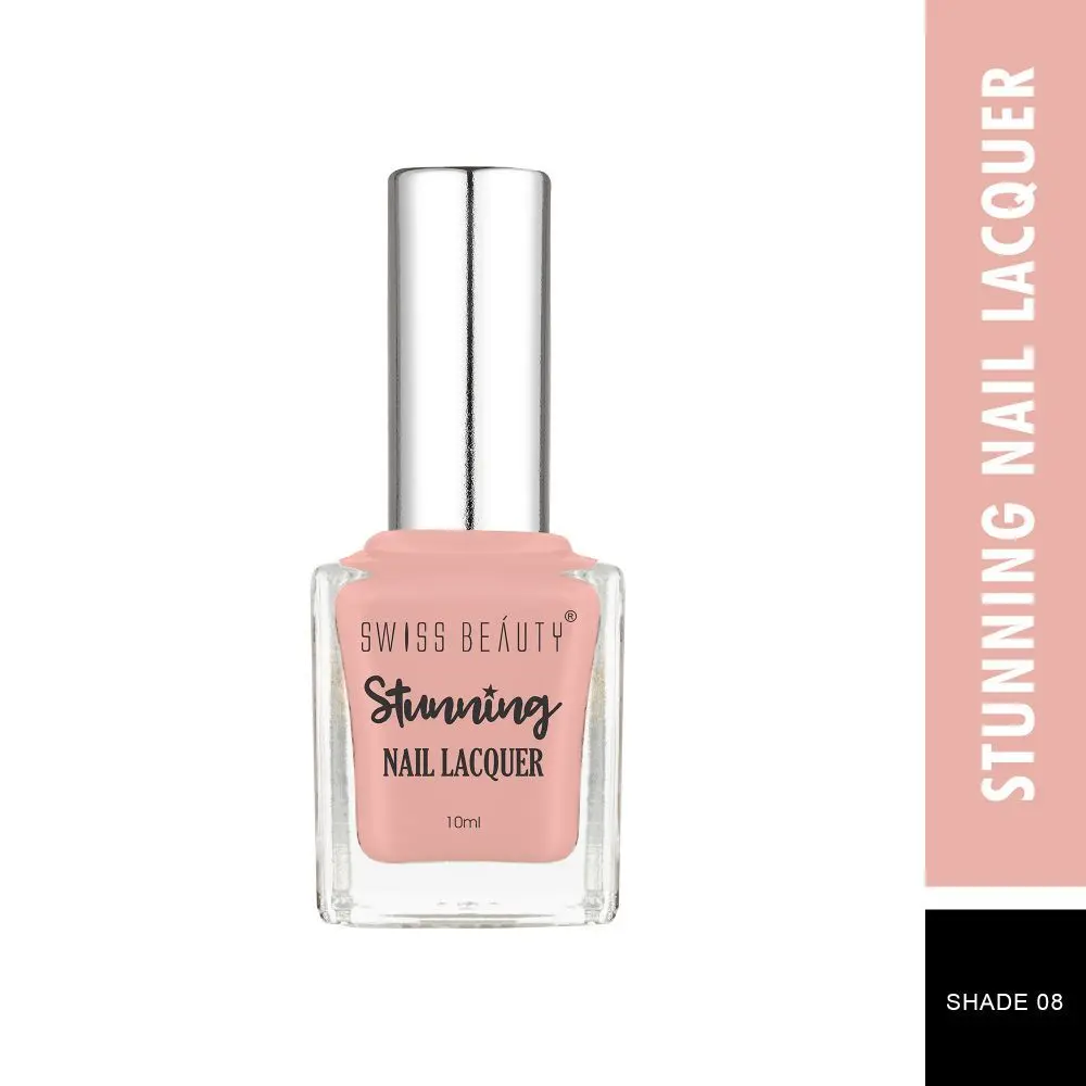 Swiss Beauty Stunning Nail Lacquer 8 Peach Neon (10 ml)