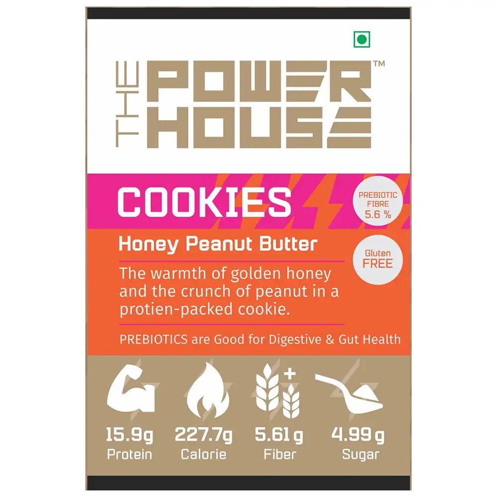 The Power House Protein Cookies,  5 Piece(s)/Pack  Honey Peanut Butter