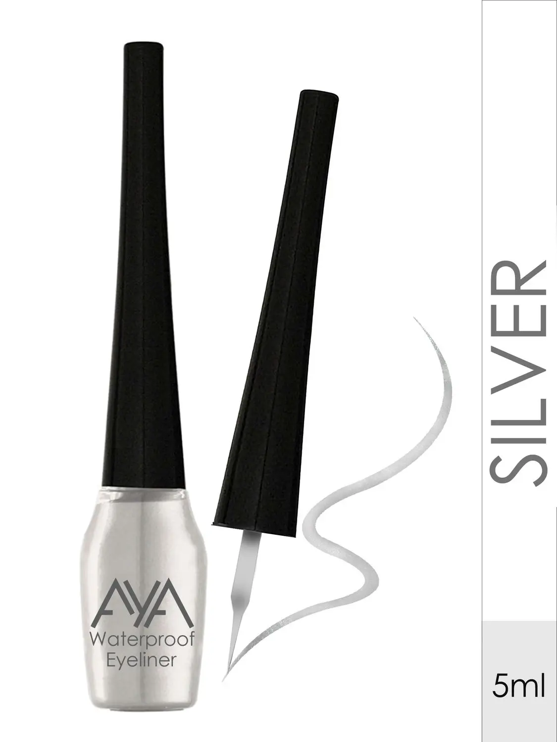 AYA Waterproof Eyeliner, Silver (5 ml)