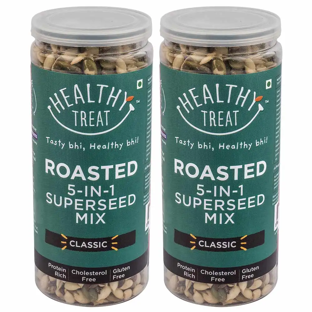 Healthy Treat Roasted 5 IN 1 Super Seed Mix (Pack of 2),  Each 150g Classic  0.300 kg