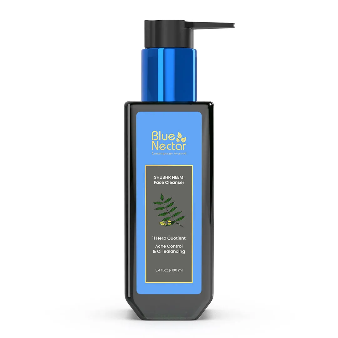 Blue Nectar Vitamin C Face Wash for Women and Men,Anti Acne Face Wash with Neem & Honey