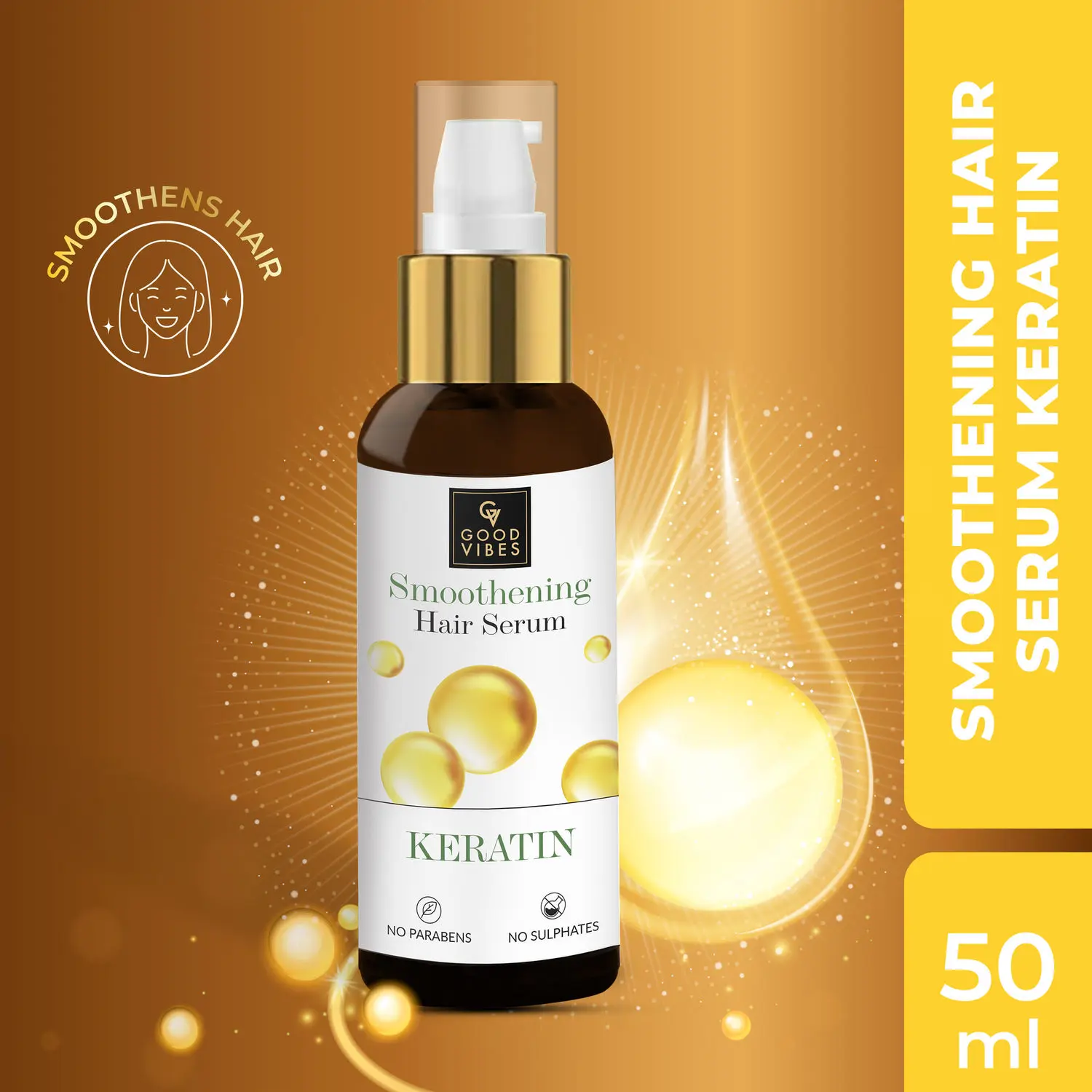 Good Vibes Smoothening Hair Serum Keratin 50ml