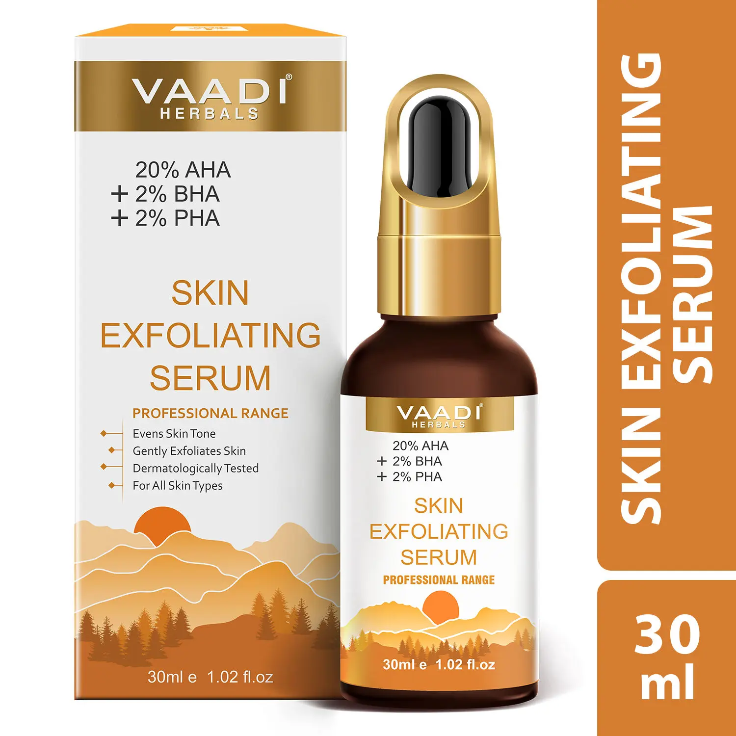 Vaadi Herbals Skin Exfoliating Serum With 20% AHA & 2% BHA & 2% PHA