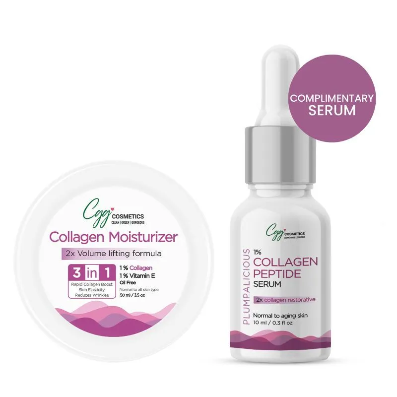 CGG Cosmetics Collagen Moisturizer With Free Sample Of 1% Collagen Serum