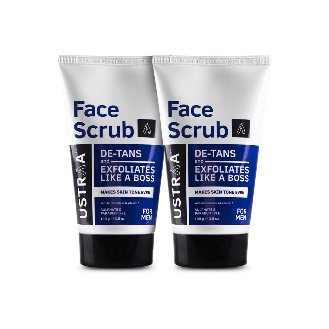 Ustraa Face Scrub -De-tan- Set of 2