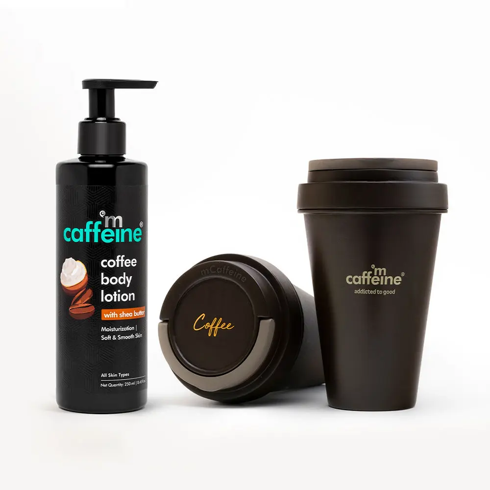 MCaffeine Daily Coffee Body Care Kit with Body Wash and Body Lotion - Deep Cleanses & Moisturizes