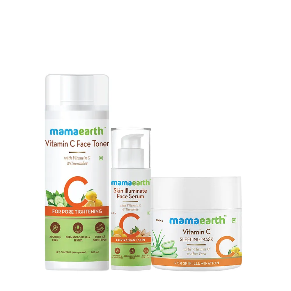 Mamaearth Vitamin C Night Regime Kit