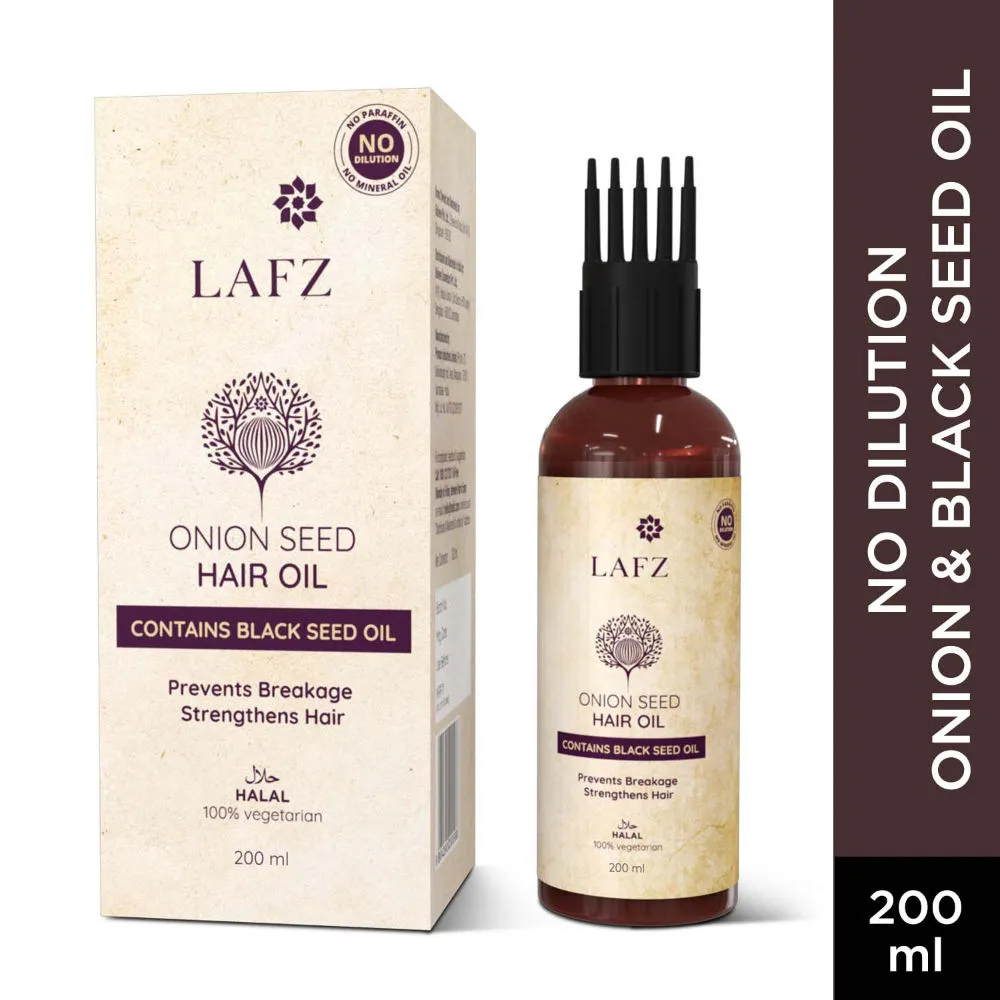 LAFZ Onion Seed Hair Oil Reduces Split Ends & Frizz