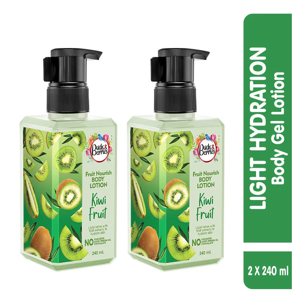 Buds & Berries Kiwi Enriched Fruit Nourish Body Lotion (Pack of 2)