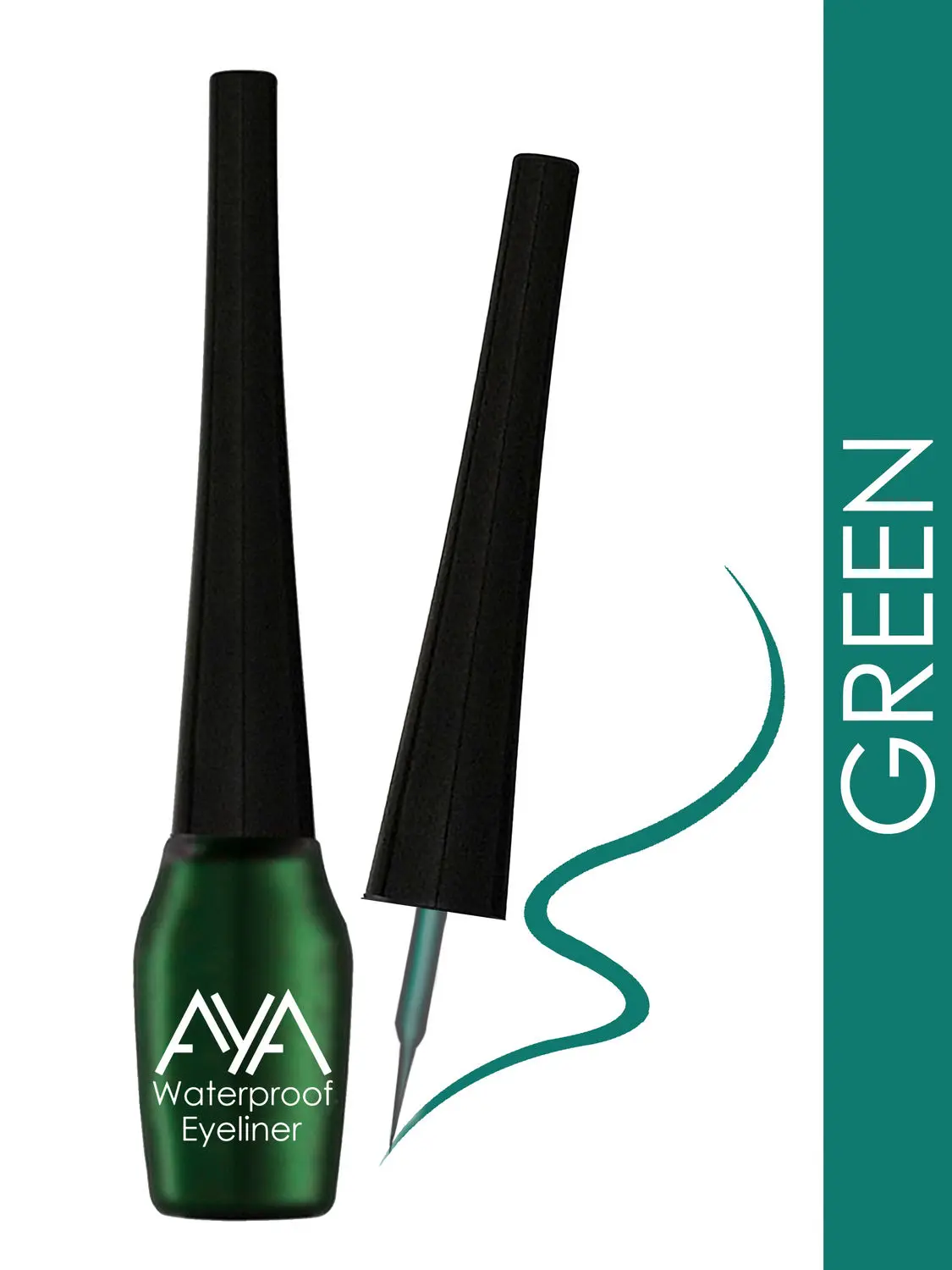 AYA Waterproof Eyeliner, Green (5 ml)