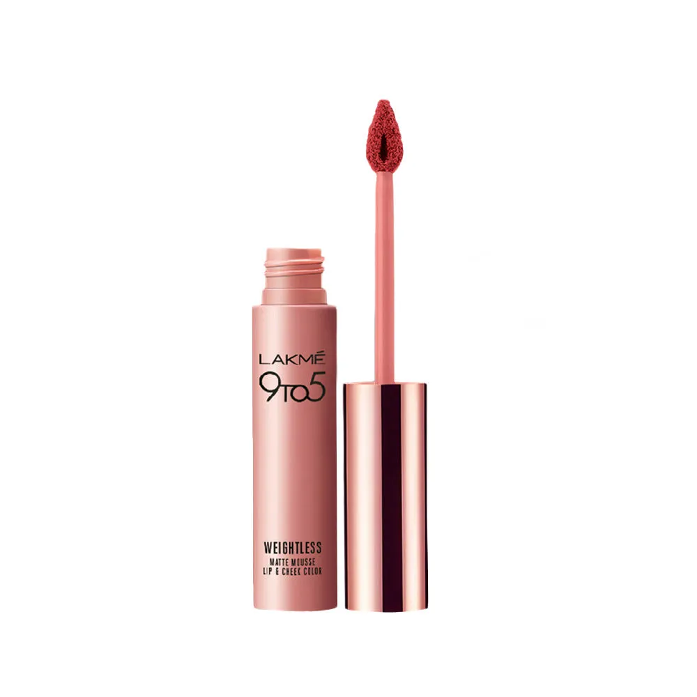 Lakme 9 to 5 Weightless Matte Mousse Lip & Cheek Color - Chocolate Mousse