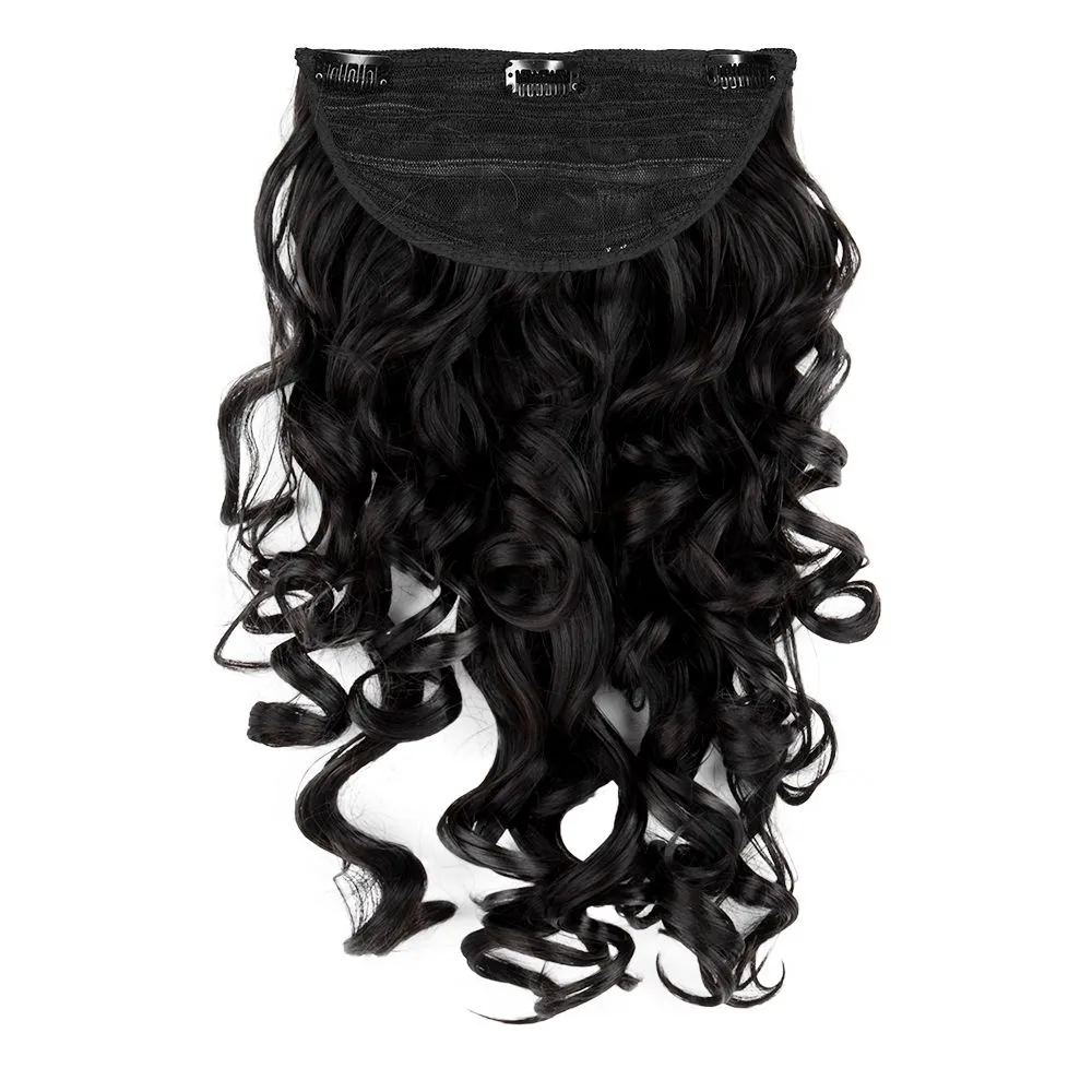 Streak Street Clip-in 18 Step Curls Natural Black Hair Extensions