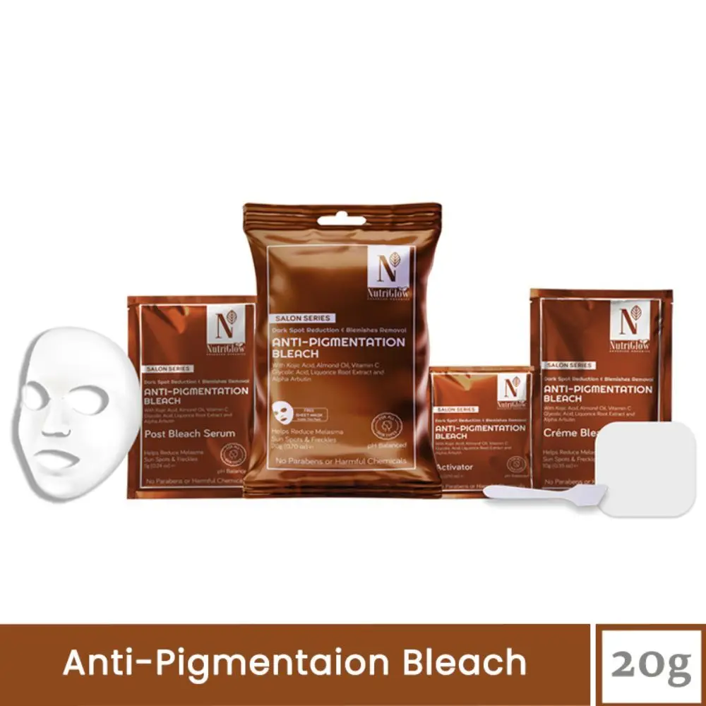 NutriGlow Advanced Organics Anti-Pigmentation Bleach For Blemish Removal (20 g)