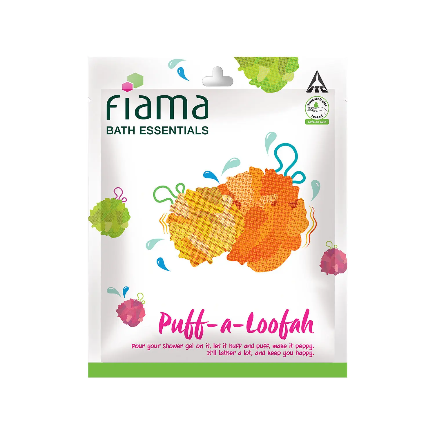 Fiama Bath Essentials Puff-a-Loofah (Color May Vary)