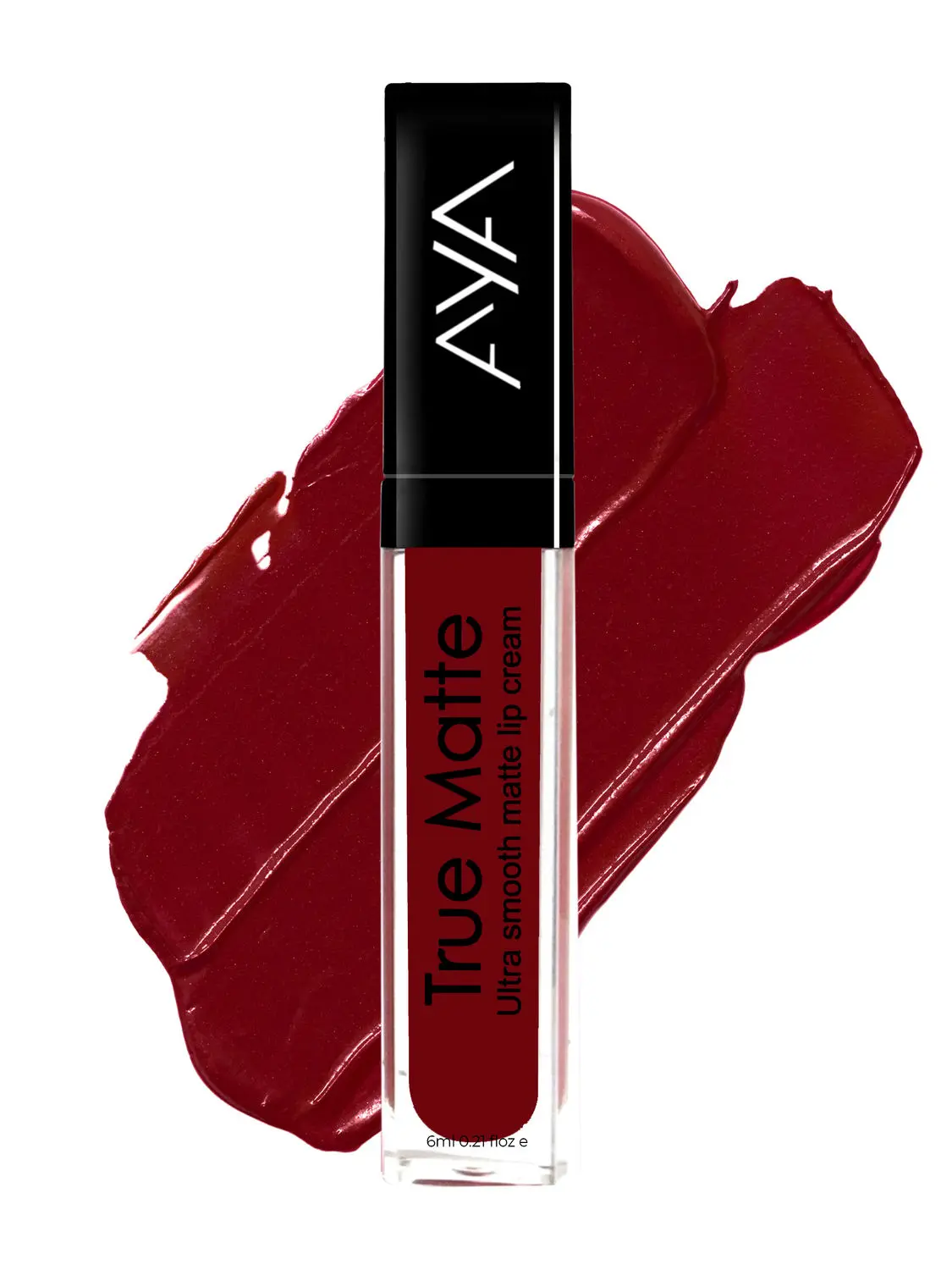 AYA True Matte Liquid Lipstick, Ultra Smooth Matte Lip Cream, 04 Red, 6ml