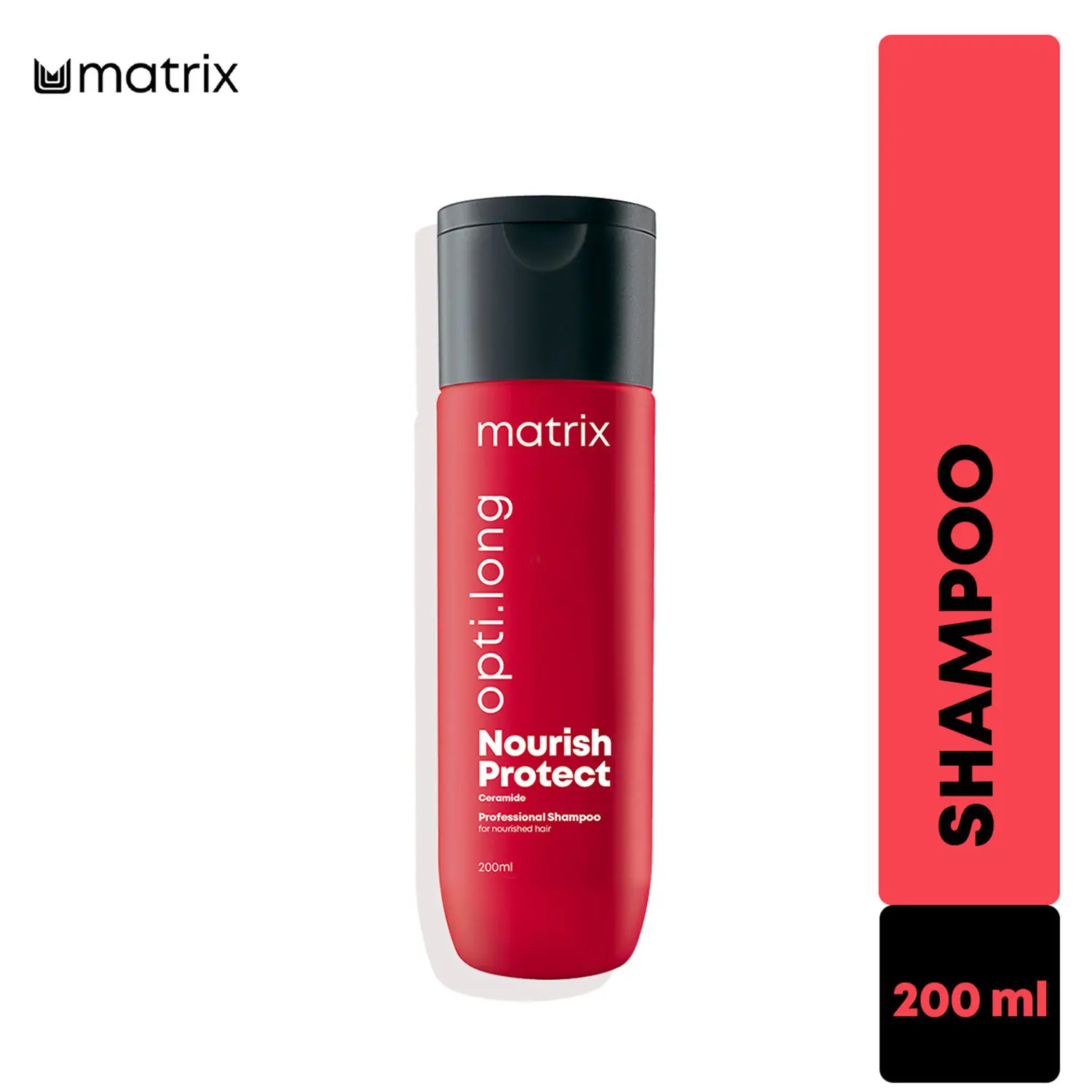 MATRIX Opti Long Professional Shampoo|For Healthy, Long Hair With Nourished Lengths & Split Ends Protection | With Ceramide (200 ml)