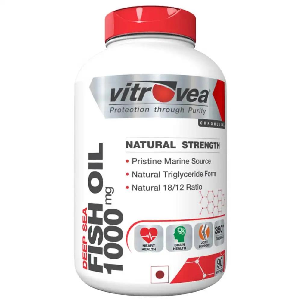 Vitrovea Deep Sea Fish Oil 1000 mg Natural Strength,  90 softgels