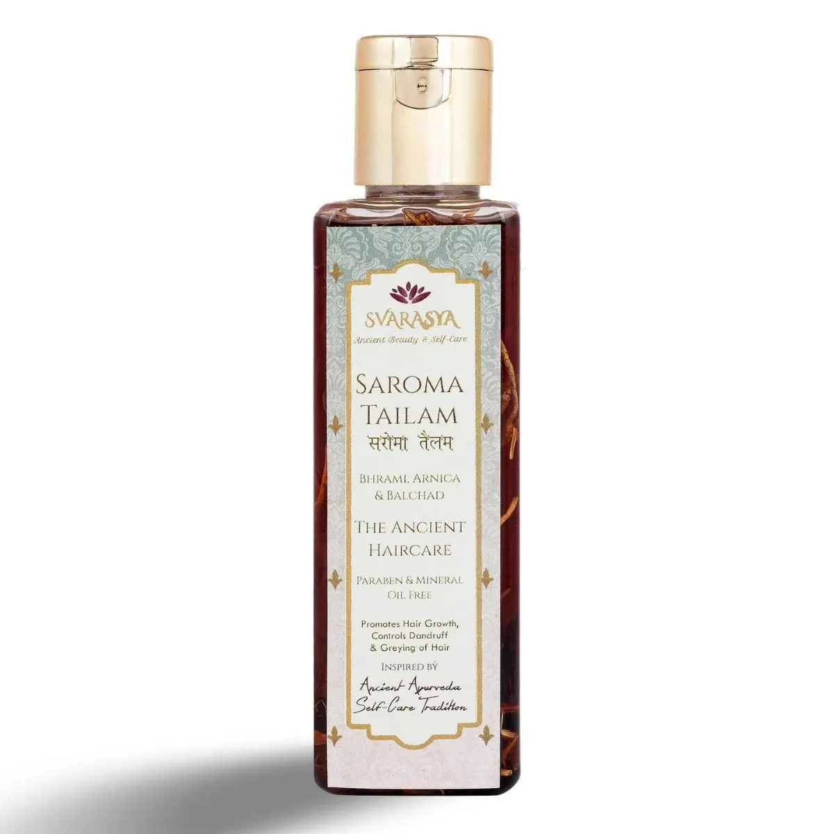 Svarasya Saroma Tailam Herbs Infused Ayurvedic Hair Oil (Paraben And Mineral Oil Free) With Natural Ingredients (Oil, 100 ml)