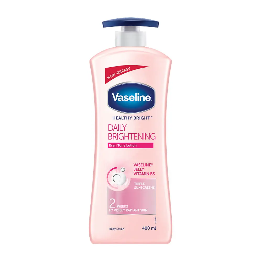 Vaseline Healthy Bright Daily Brightening Body Lotion, For Healthy & Glowing Skin, 400 ml