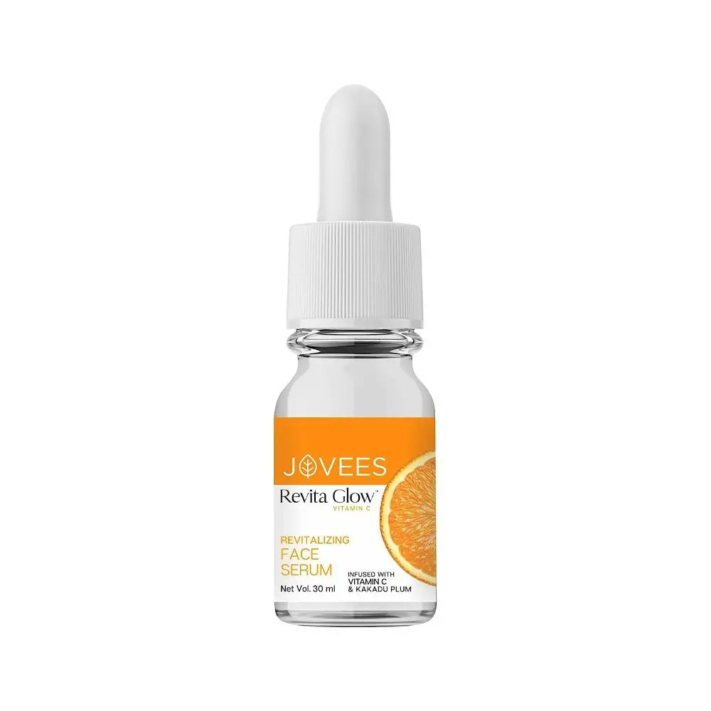 Jovees Revita Glow Vitamin C Face Serum Infused with Vitamin C & Kakadu Plum | For Skin Brightening & Hyperpigmentation | For All Skin Type | 30ml