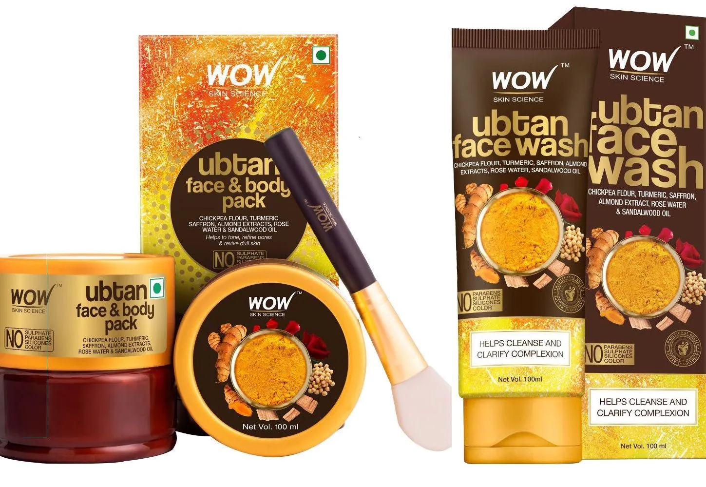 WOW Skin Brightening Ubtan Kit