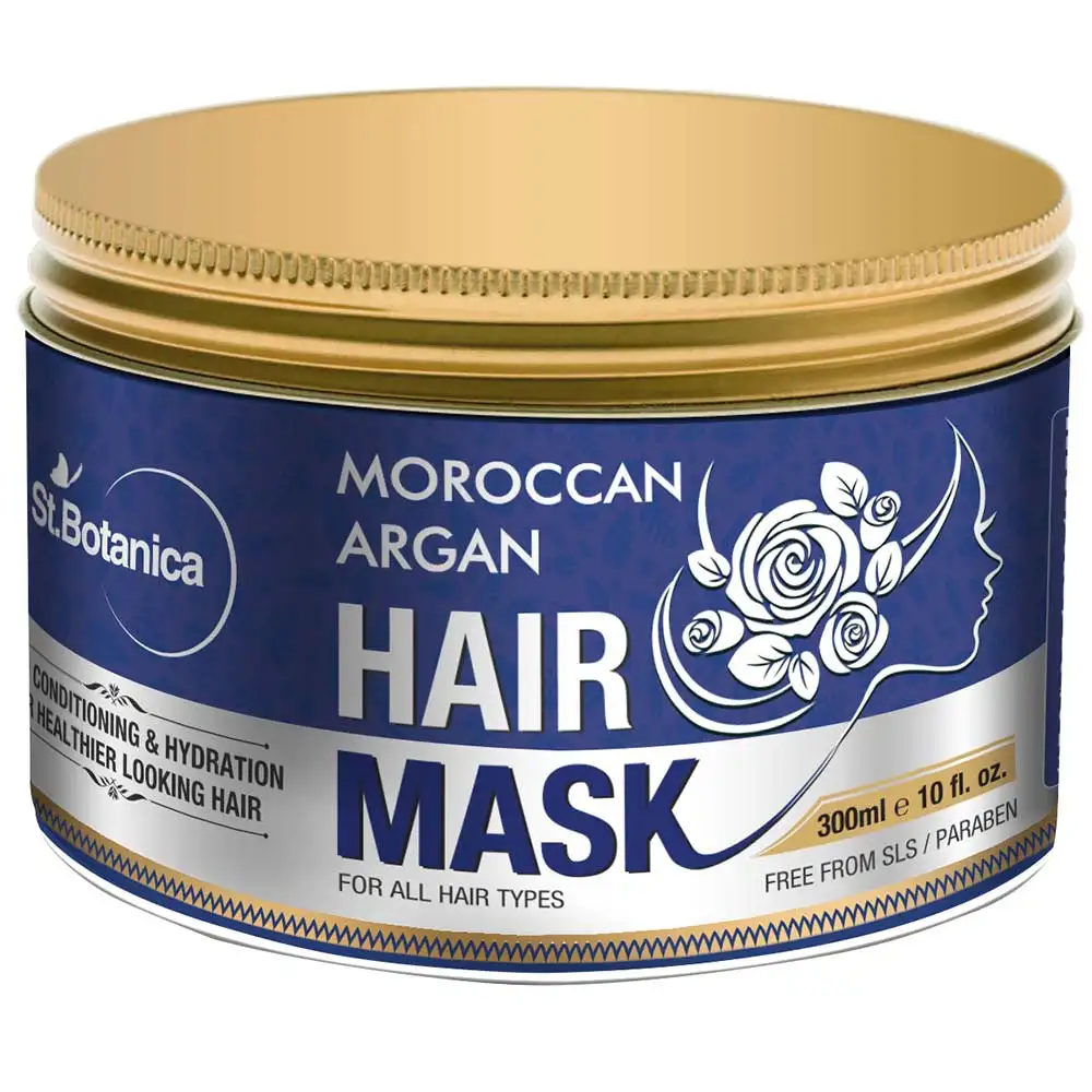 St.Botanica Moroccan Argan Hair Mask,  300 ml  for All Skin Types