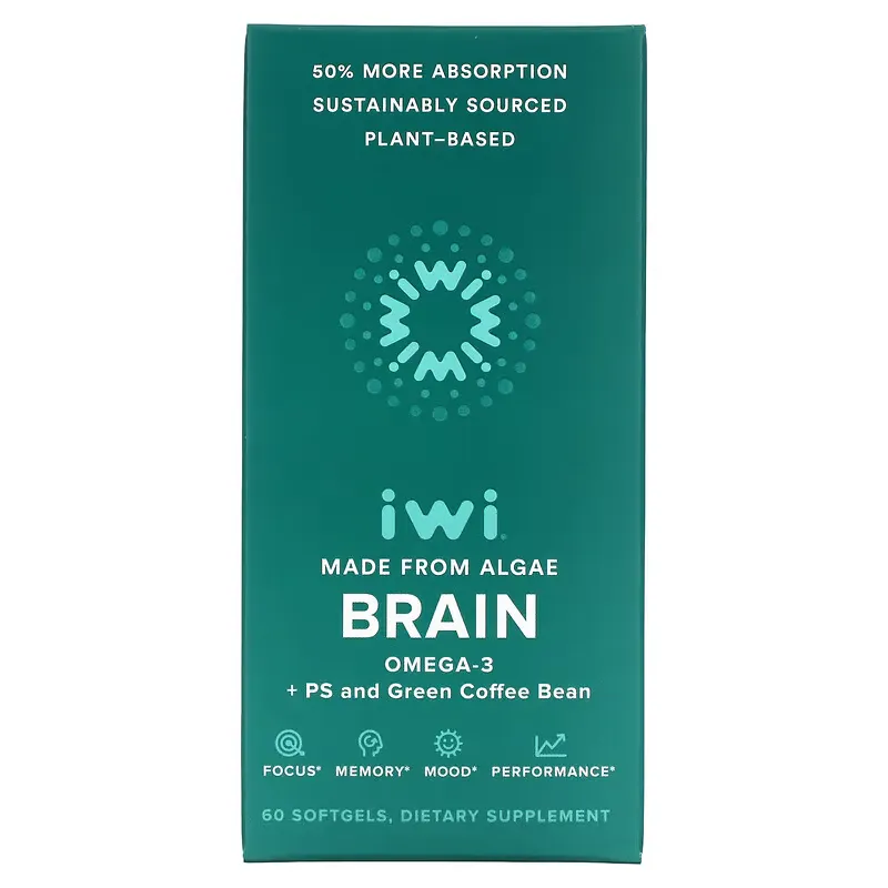 Brain, Omega-3 + PS and Green Coffee Bean, 60 Softgels