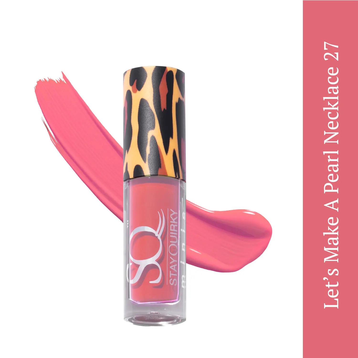 Stay Quirky Mini Liquid Lipstick Nude - Let's Make a Pearl Necklace 27 | Highly Pigmented | Non-drying | Long Lasting | Easy Application | Water Resistant | Transferproof | Smudgeproof (1.6 ml)