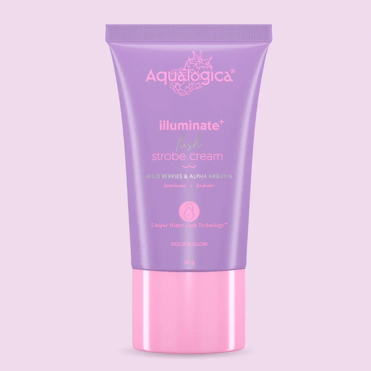 Aqualogica Illuminate+ Lush Strobe Cream with Wild Berries and Alpha Arbutin - (30 g)