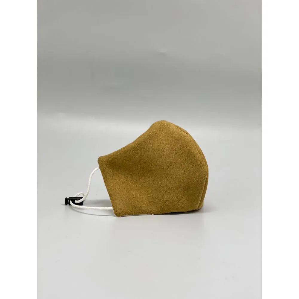 The Tie Hub Yellow Suede Mask For Men