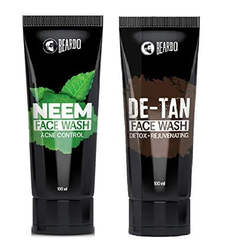 Beardo Neem Facewash And De-Tan Facewash Combo Kit