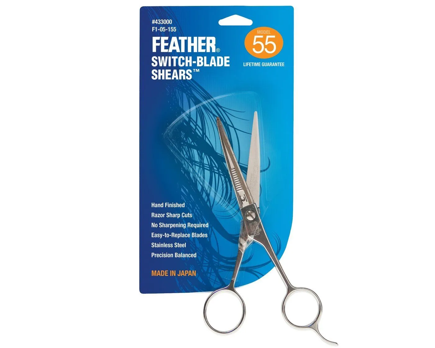 Feather Switch Blade Hair Cutting Professional Scissors 5.5