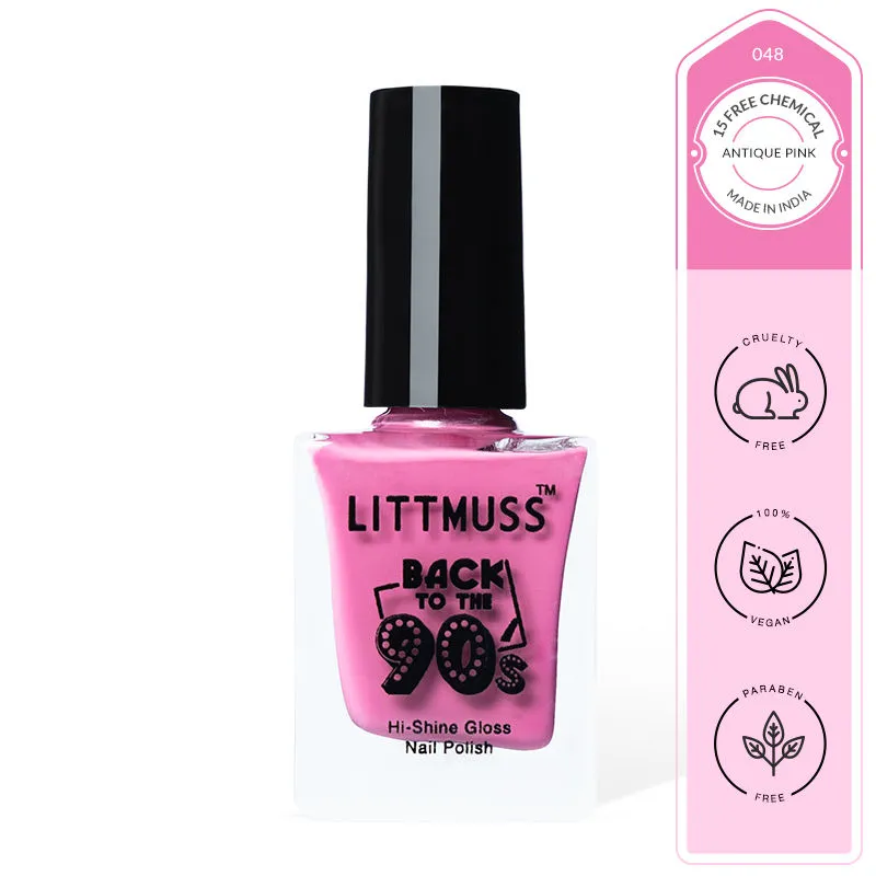 Littmuss Nail Polish Back To The 90'S Hi-Shine Gloss Nail Paint - Antique Pink - 048