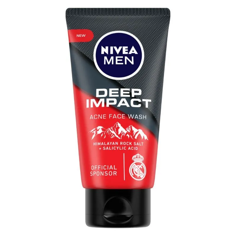 Nivea Men Face Wash, Deep Impact Acne With Himalayan Rock Salt