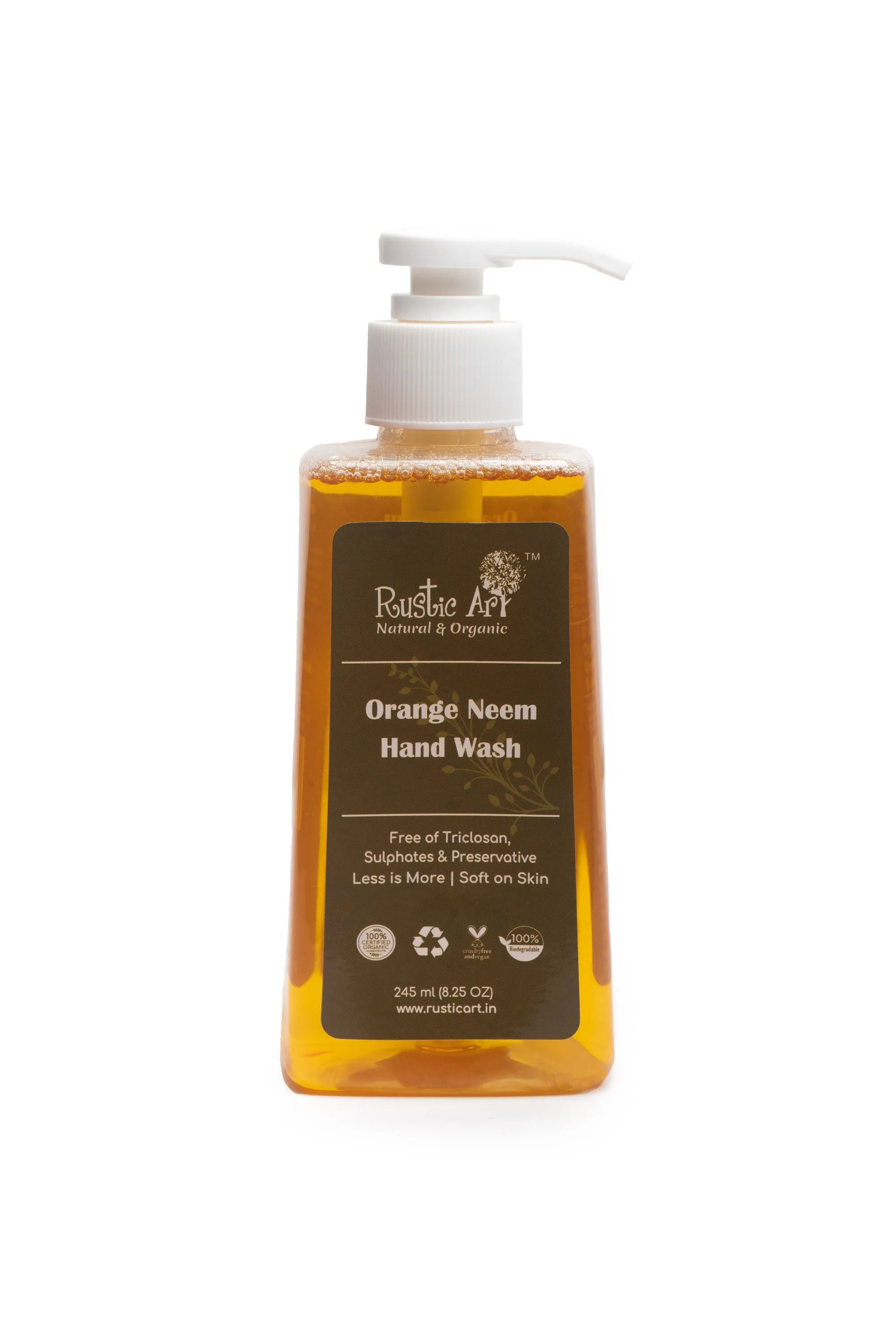 Rustic Art Orange Neem Hand Wash