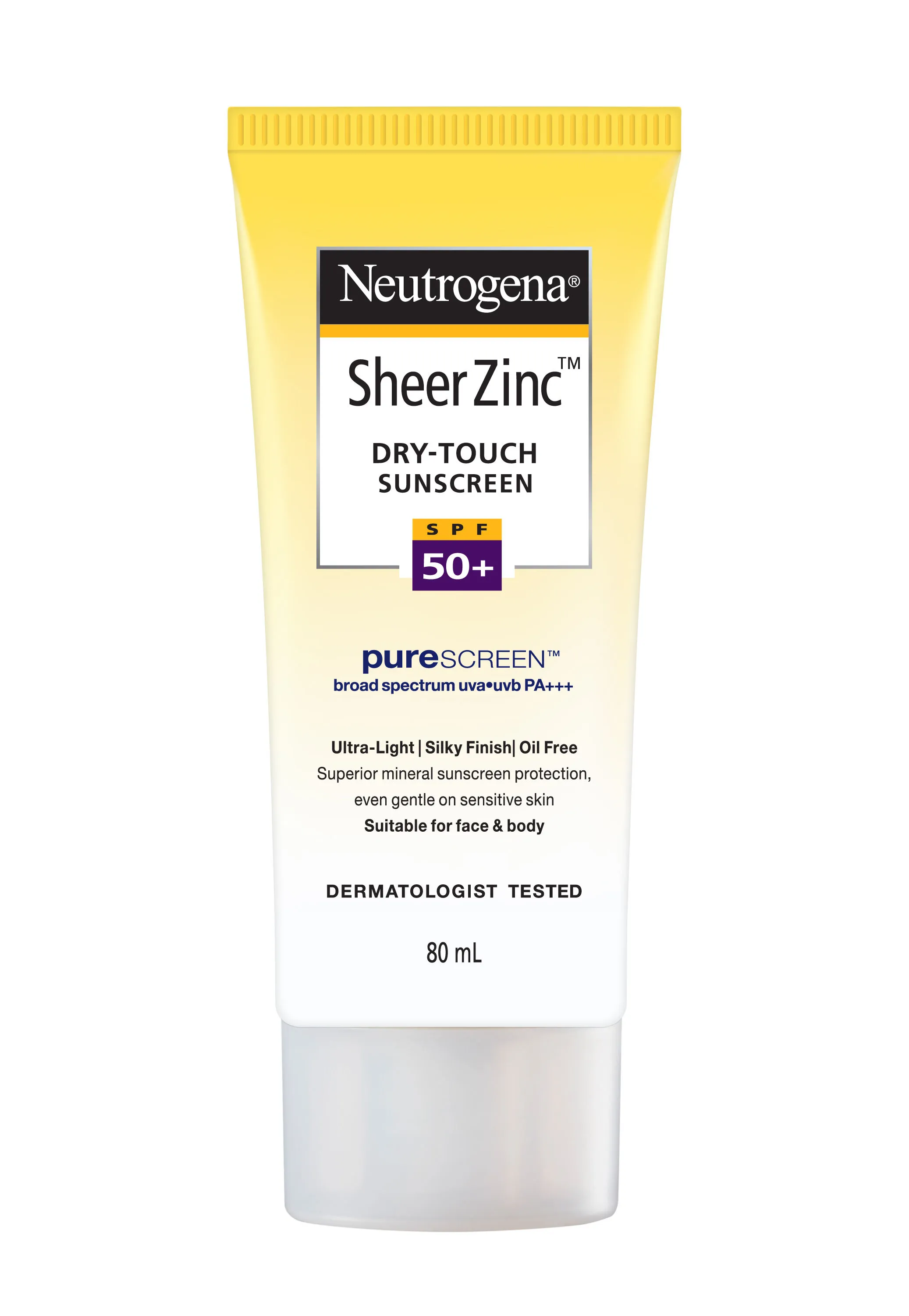 Neutrogena Sheer Zinc Drytouch Mineral Face Sunscreen SPF50 PA+++ With Helioplex For Sensitive Skin