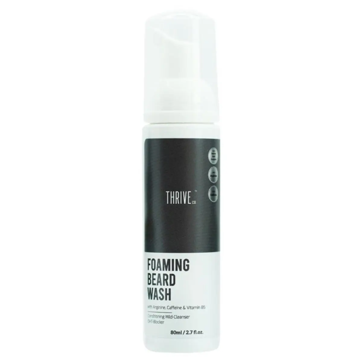 ThriveCo Foaming Beard Wash To Reduce Shedding, Thorough Cleansing, Increase Strength and Softness