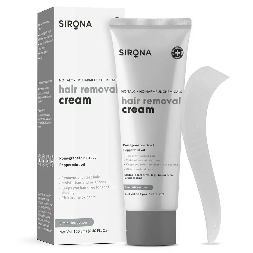 Sirona Hair Removal Cream,  100 g  for All Types of Skin