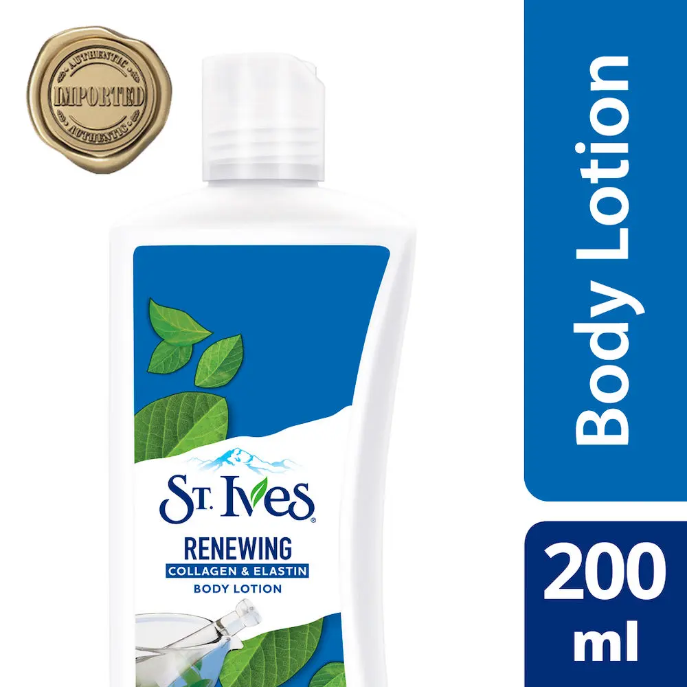 St. Ives Renewing Collagen & Elastin Body Lotion | 100% Natural Moisturizers (Imported)| 200ml